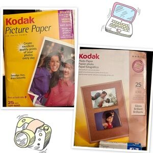 Kodak & Hp Photo Paper, Hallmark Card Maker, Rtn Label Stickers… etc